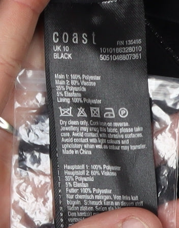 Coast Women's Black Slip Dress, Size 10, Party Wear