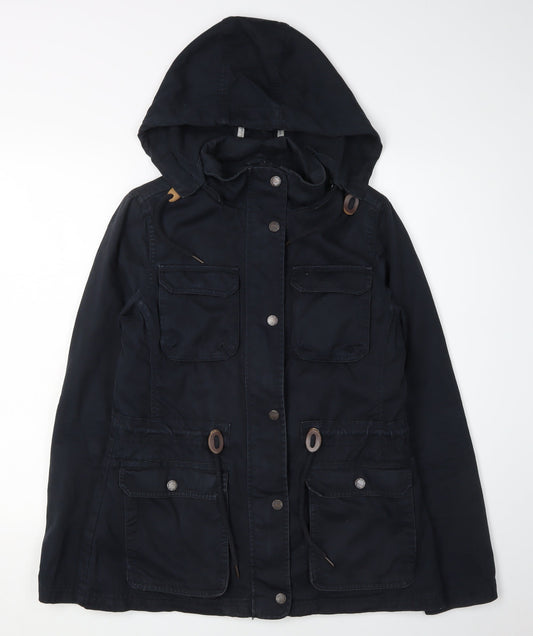 Womens UK Size 10 FatFace Blue Anorak Coat