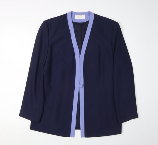 Womens UK Size 16 Eastex Regular Blue Blazer