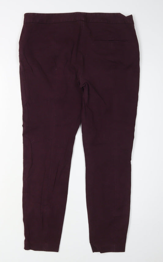 Calvin Klein Women's Purple Skinny Jegging Trousers - Size 8