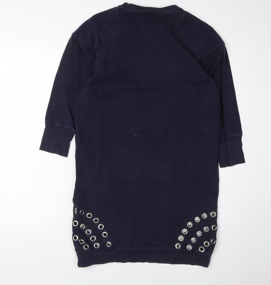 Whistles Women's Blue Shift Dress - Size 8 - Casual Wear