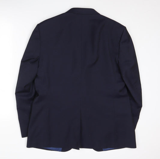 Mens UK Size 42 Marks and Spencer Regular Blue Suit Jacket
