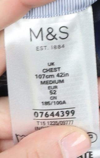 Mens UK Size 42 Marks and Spencer Regular Blue Suit Jacket