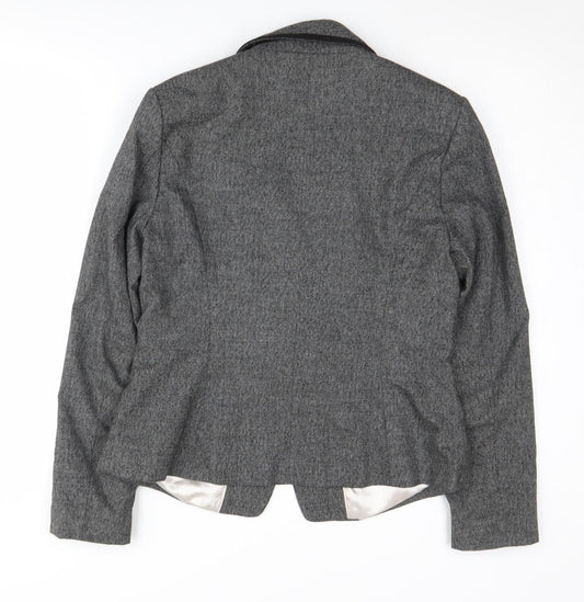 Next Women's Grey Suit Jacket Blazer Size 12