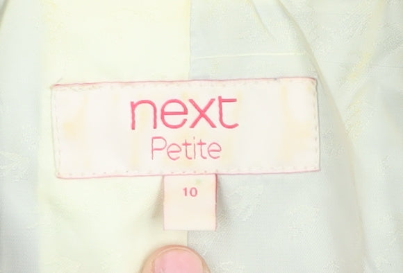 Next Grey Petite Blazer Women Size 10 Trouser Suit