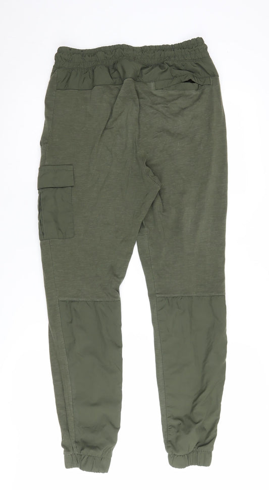 Nike Men's Green Jogger Trousers - M - Elastic Waist, Pockets