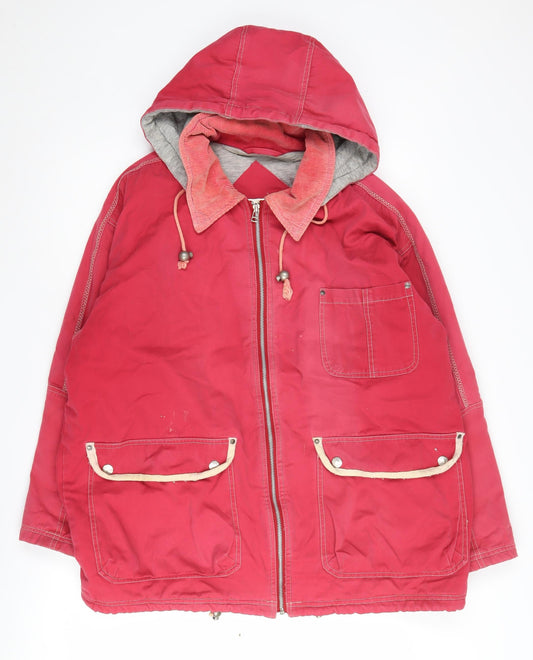 Womens UK Size 12 Dorothy Perkins Red Parka Coat