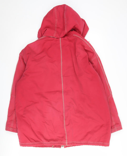 Womens UK Size 12 Dorothy Perkins Red Parka Coat