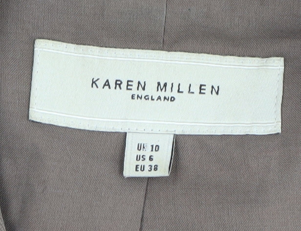 Karen Millen Women's Brown Regular Fit Blazer, Size 10