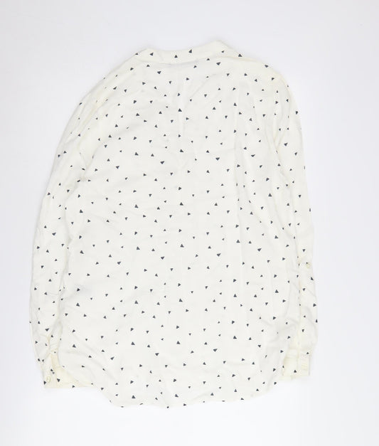 Womens UK Size 14 Marks and Spencer White Basic Blouse