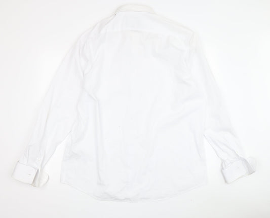 Scott & Taylor Men's White Formal Dress Shirt Size 17
