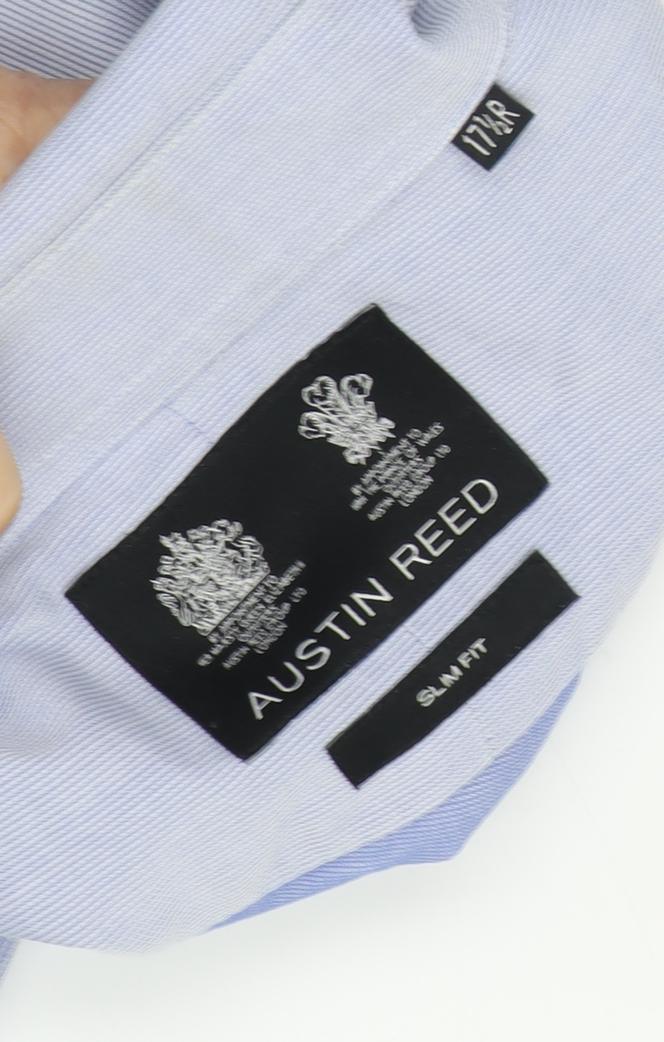 Austin Reed Men's Blue Slim Fit Dress Shirt