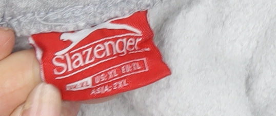 Slazenger Men’s Grey Sweat Shorts 2XL Comfortable Casual