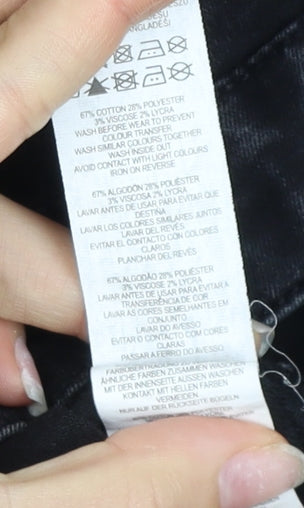 Denim Co. Women's Black Skinny Jeans Size 14