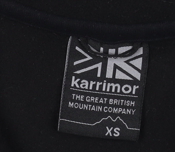 Mens UK Size XS Karrimor Black 1/4 Zip Sweatshirt