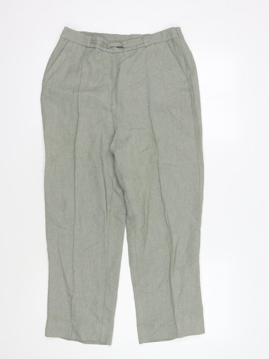 Womens UK Size 12 Honor Millburn Regular Fit Casual Grey Trousers