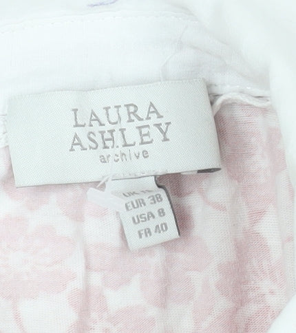 Womens UK Size 10 Laura Ashley Red Basic Blouse