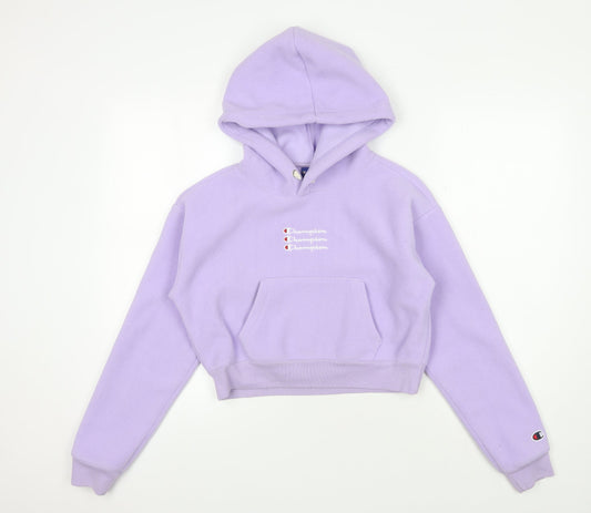Womens UK Size XS Champion Purple Pullover Hoodie
