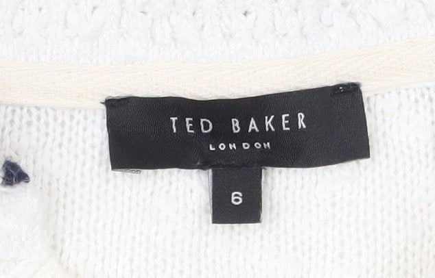 Ted Baker Men's White Pullover Jumper Size 6