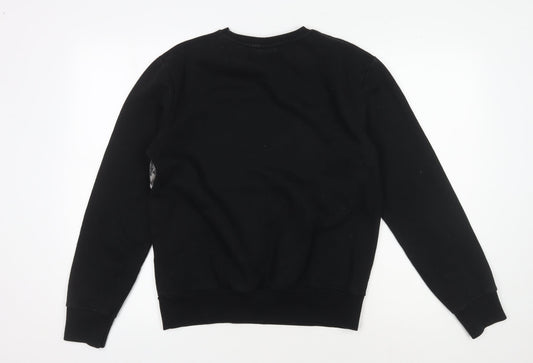 Mens UK Size M Marvel Black Pullover Sweatshirt