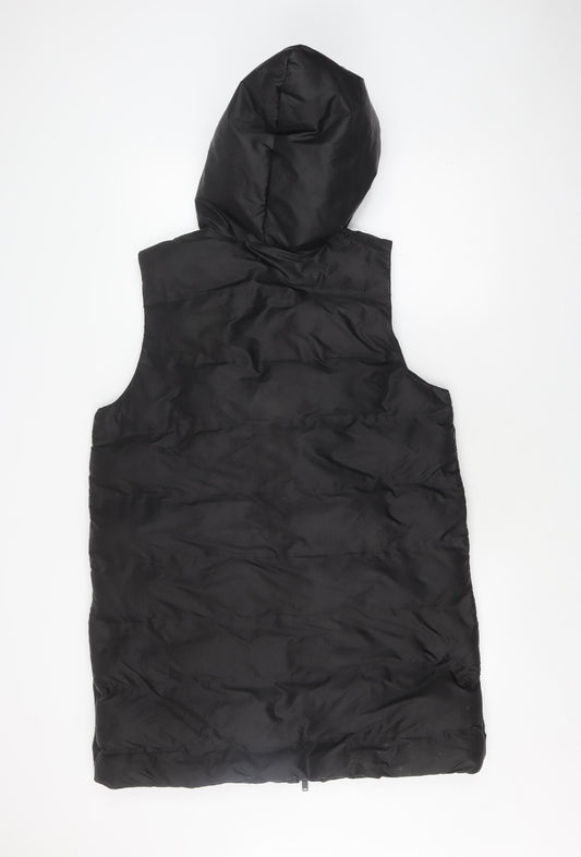 Womens UK Size L Zara Black Puffer Jacket