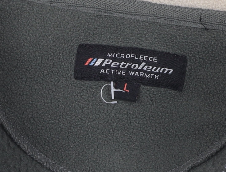 Mens UK Size L Petroleum Grey Pullover Sweatshirt