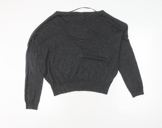 Womens UK Size M/L Julie Black Cardigan Jumper