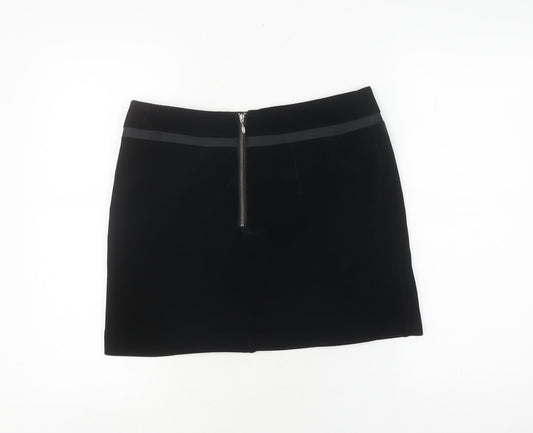 Next Women’s Black Velvet Pencil Skirt Size 12
