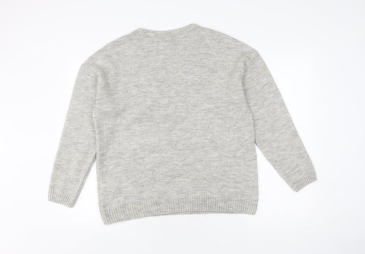 Womens UK Size 12 NEXT Grey Pullover Jumper