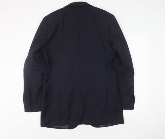 Mens UK Size 40 Marks and Spencer Regular Blue Suit Jacket