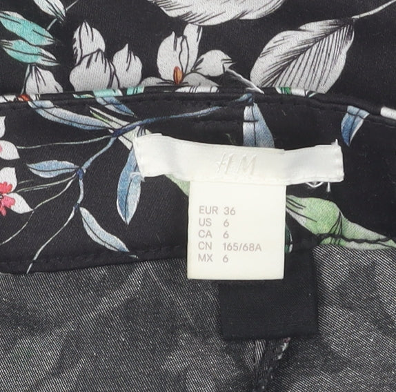 Womens UK Size 8 H&M Black Trousers