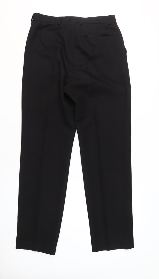 Marks and Spencer Men's Black Dress Trousers, Size 32