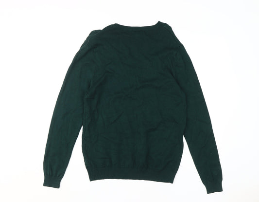 River Island Men's Green Pullover Jumper M
