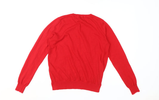 Warehouse Red Crew Neck Womens Jumper Size 12