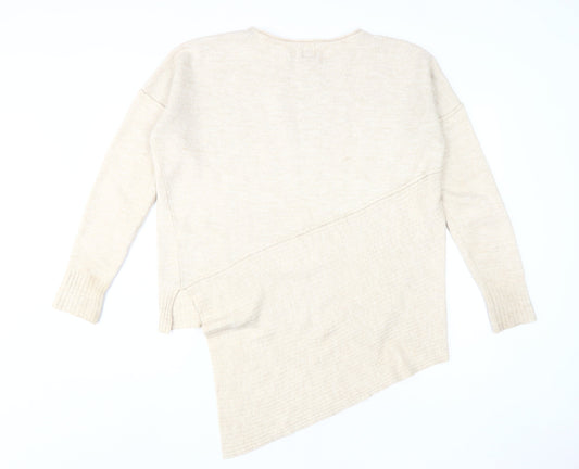Womens UK Size M River Island Beige Pullover Jumper