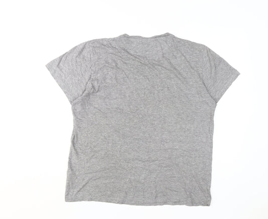 Pierre Cardin Men's Grey Crew Neck T-Shirt XL