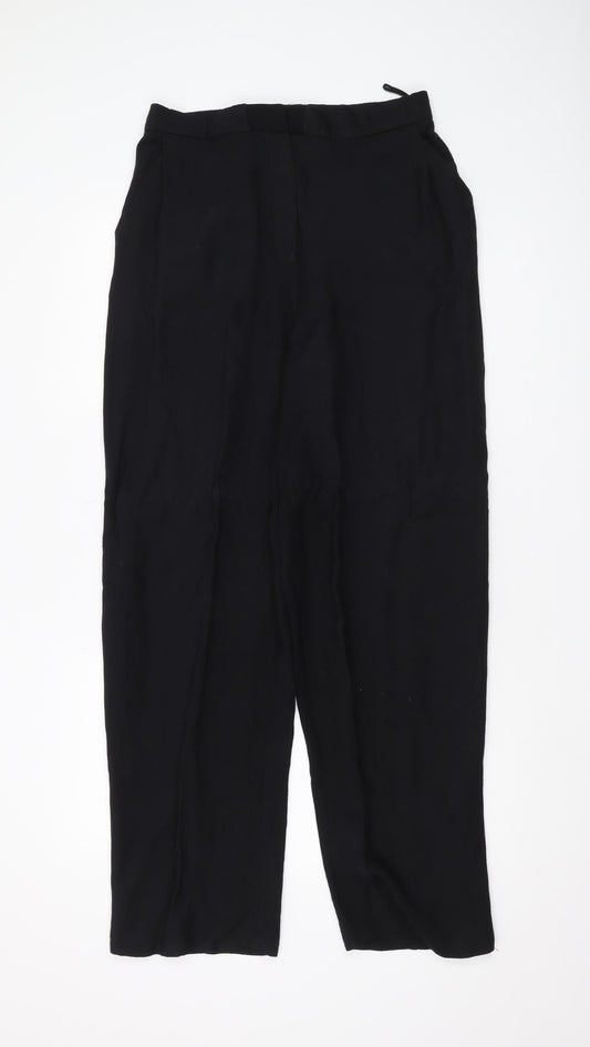 Jaeger Womens Black Regular Trousers 26 Formal