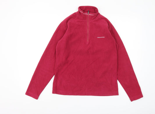 Womens UK Size 8 Craghoppers Red Henley Sweatshirt