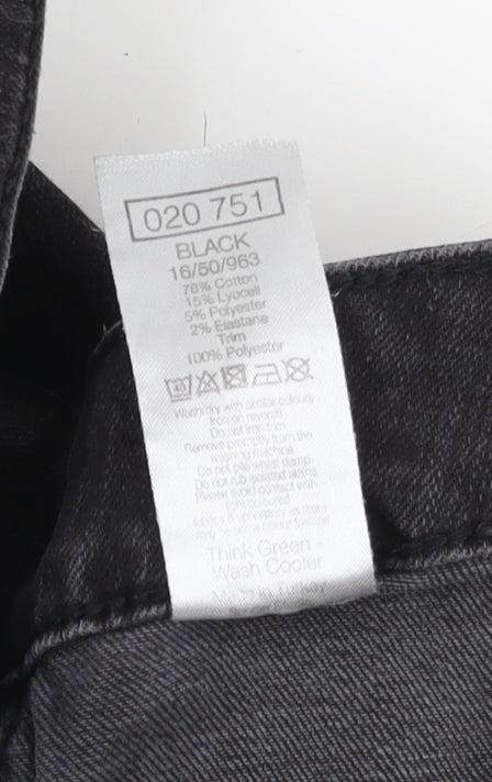 Sonder Studio Women's Black Skinny Jeans, Size 14