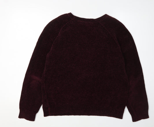 Womens UK Size 12 Mountain Warehouse Purple Pullover Jumper