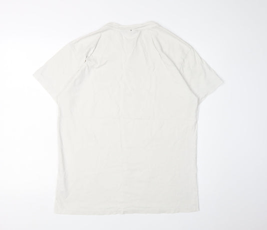 Napapijri Men's White Logo T-Shirt XS