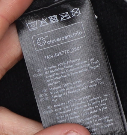 Livergy Men's Black Pullover Jumper M Ski-Ready