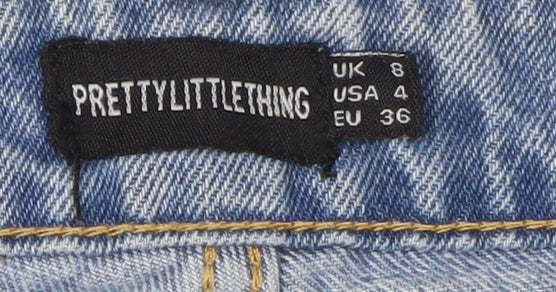 PrettyLittleThing Women's Blue Distressed Boyfriend Jeans