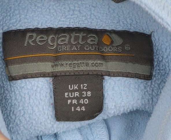 Regatta Women's Blue Fleece 1/2 Zip Sweatshirt UK 12