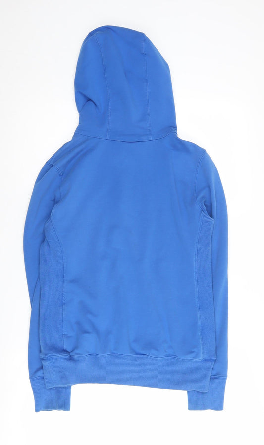 Nike Women's Blue Medium Zip Hoodie Gym Training