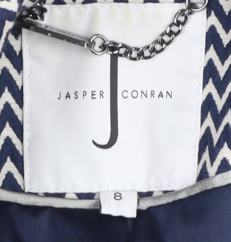 Jasper Conran Women's Blue Chevron Blazer Size 8