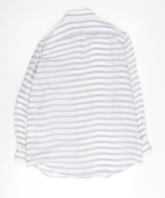 Banana Republic Women's Striped Button-Up Shirt 2XS