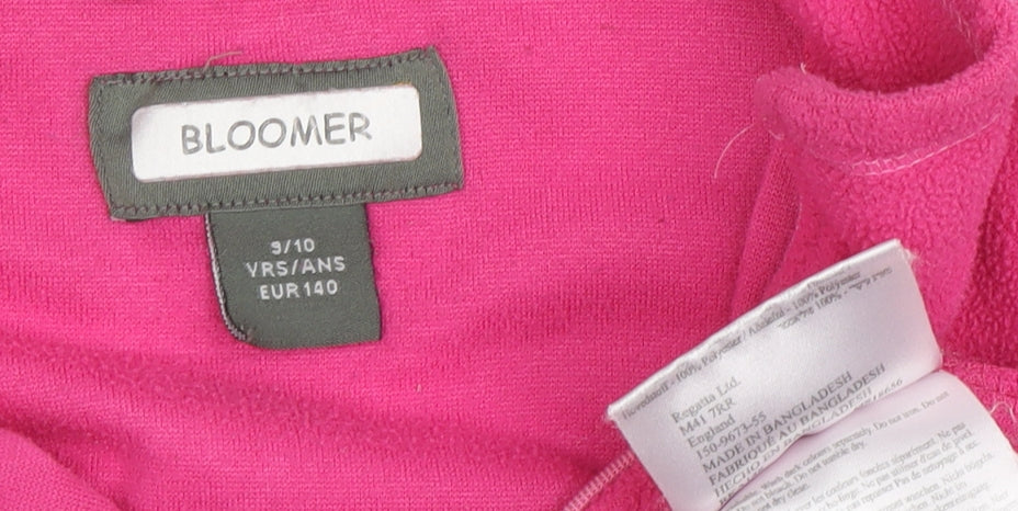 Bloomer Girls Pink Fleece Pullover Sweatshirt 9-10 Years
