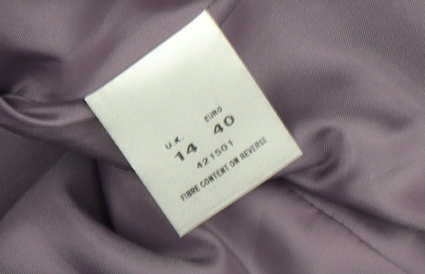 Womens UK Size 14 Eastex Purple Basic Jacket