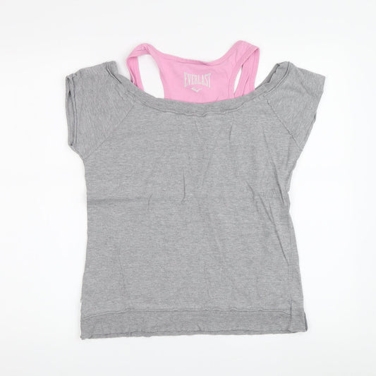 Everlast Women's Grey Tank Top, Size 14, Lightweight Gym